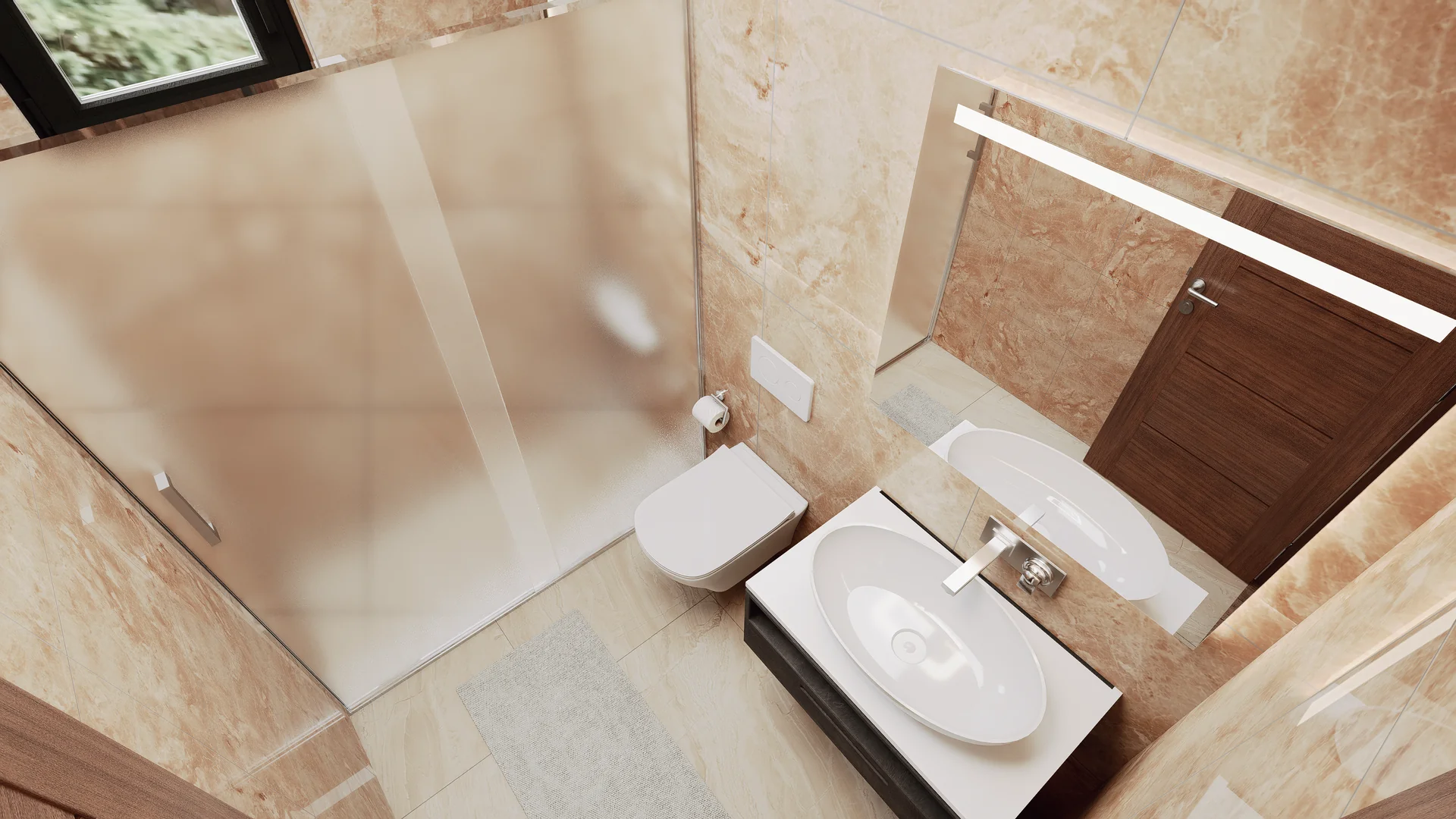 Mountain View apartman - render enterijera 6